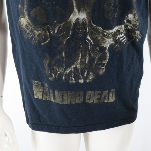 The‎ Walking Dead Zombies Skull T Shirt Mens Medium Black - Picture 2 of 10